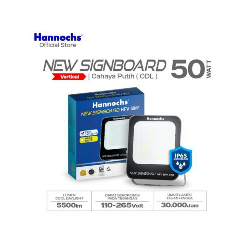 LAMPU SOROT NEW SIGNBOARD VERTI 50W PTH