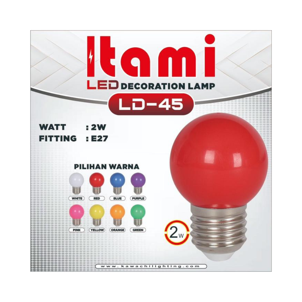 BOLA LED ITAMI 2W PINK LD45