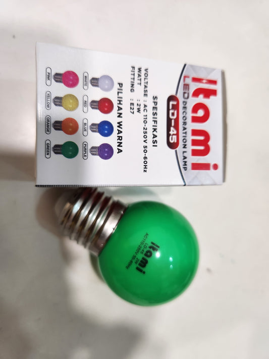 BOLA LED ITAMI 2W HIJAU LD45