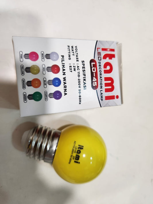 BOLA LED ITAMI 2W KUNING LD45