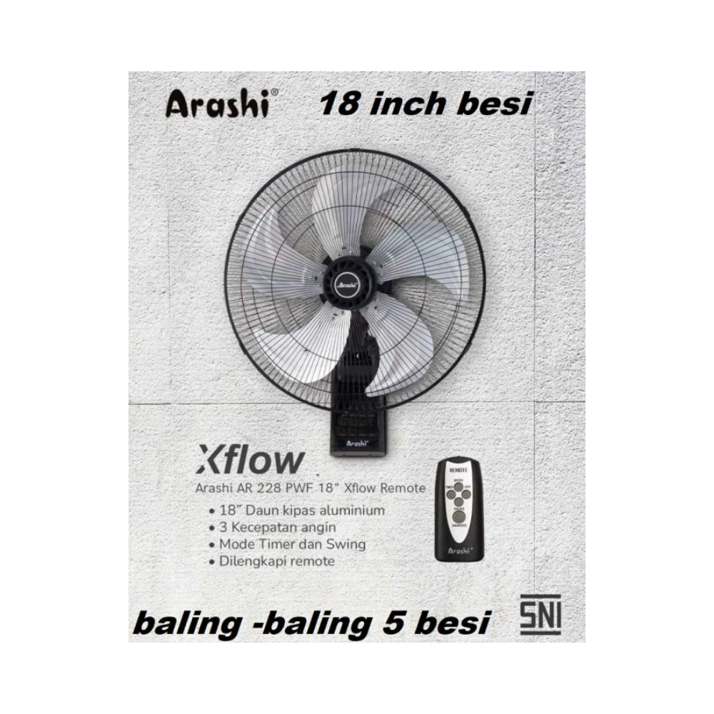 WALLFAN ARASHI XFLOW (18+REMOTE)