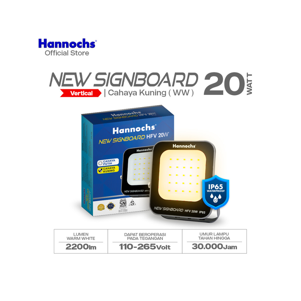 LAMPU SOROT NEW SIGNBOARD VERTI WW 20W