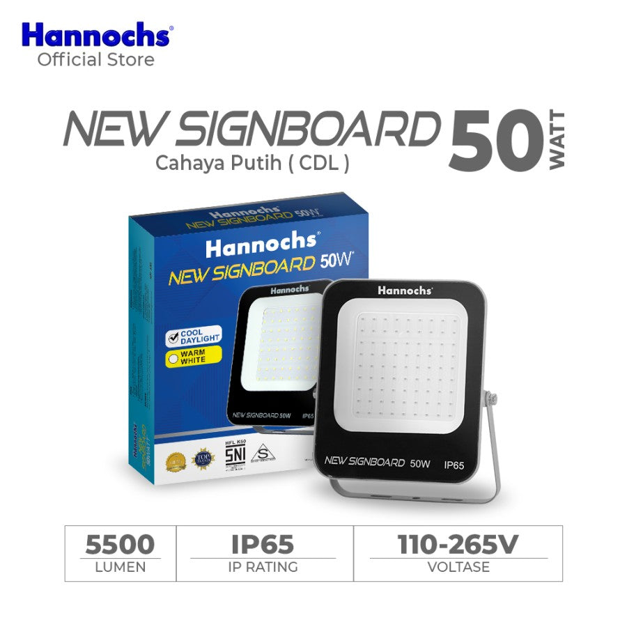 LAMPU SOROT NEW SIGNBOARD HORI 50W PTH