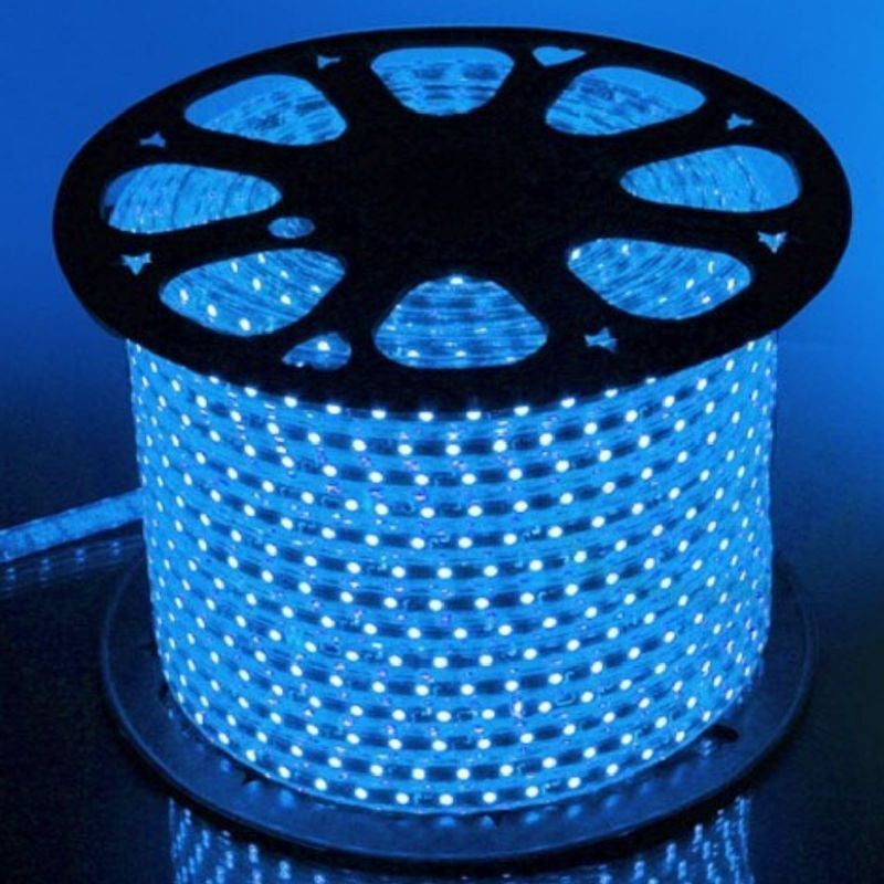 LAMPU SELANG SURYA 6W/100M BIRU (52LED) ROLL