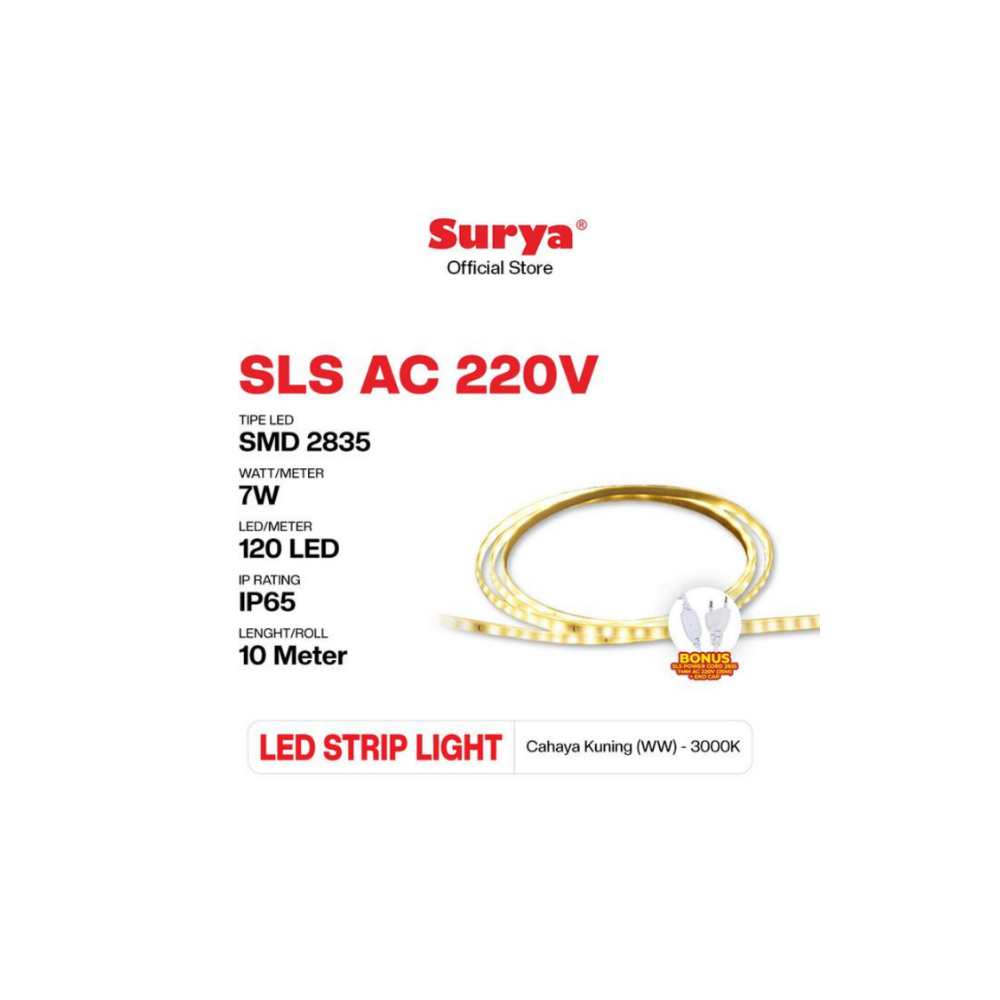 LAMPU SELANG SURYA 10M WW