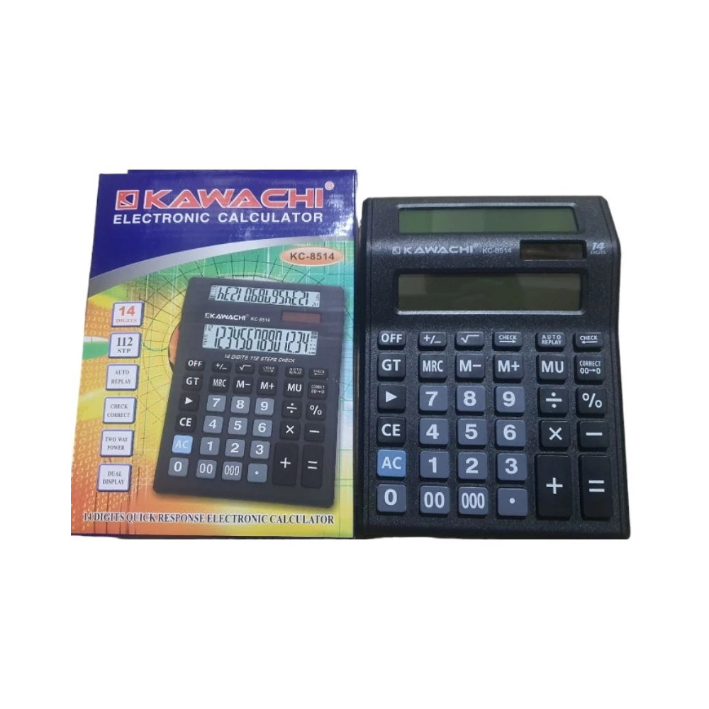 KALKULATOR KAWACHI KC8514 (2LAYAR)