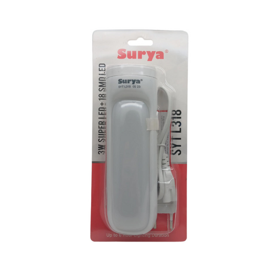 SENTER TANGAN SURYA SYTL318 (3W+18LED)