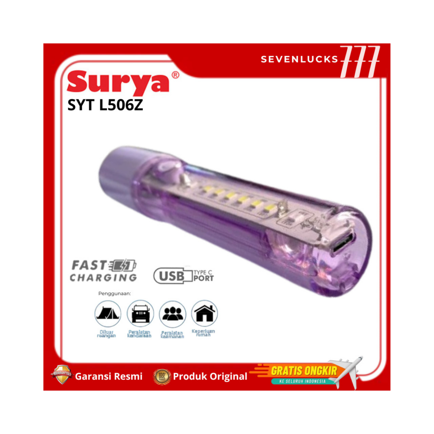 SOLAR HAND FLASHLIGHT SYTL506Z (5W)