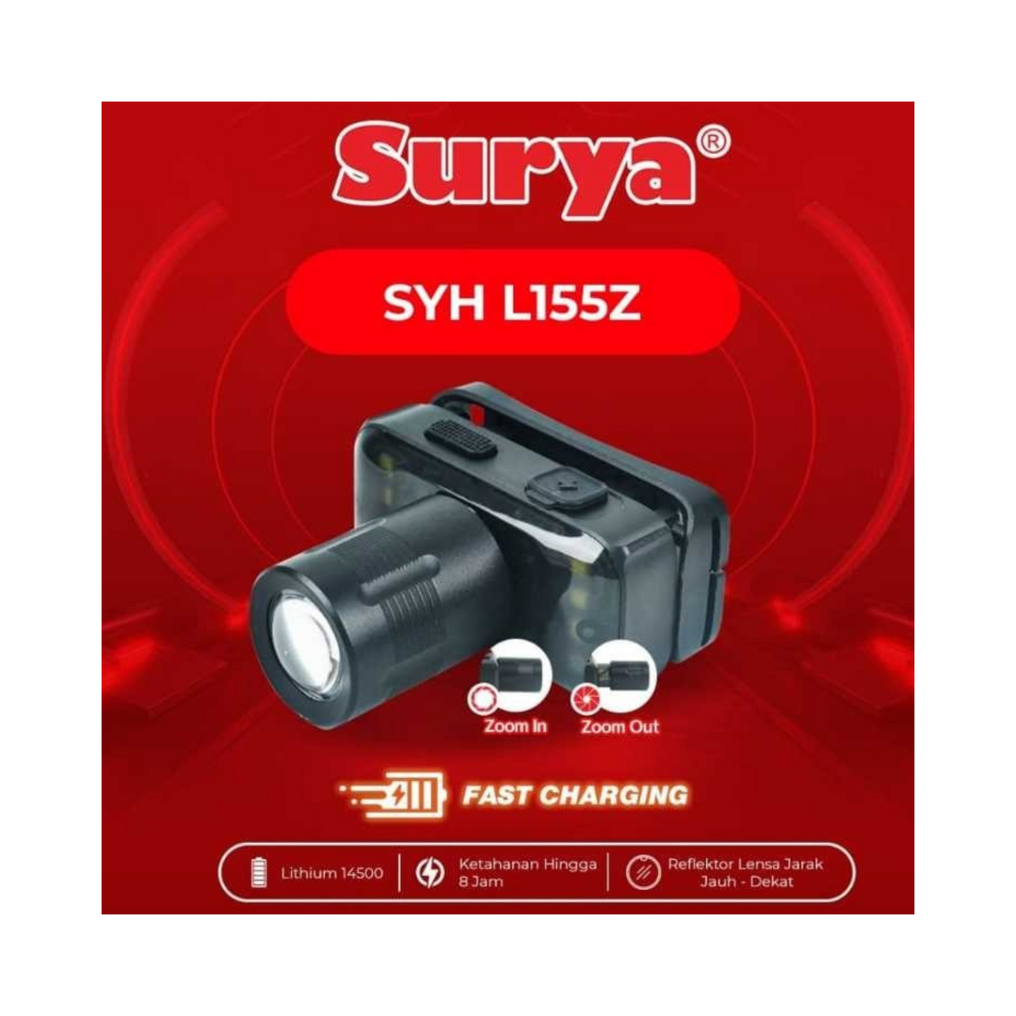 SENTER KEPALA SURYA SYHL155Z (15W)