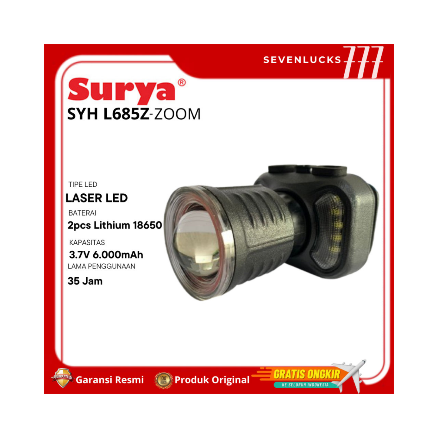 SENTER KEPALA SURYA SYHL685Z (68W)