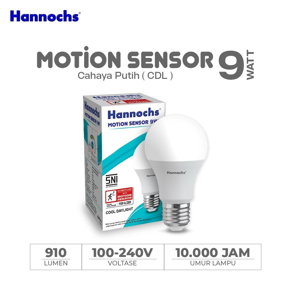 BOLA FUNGSIONAL MOTION SENSOR 9W HANCH
