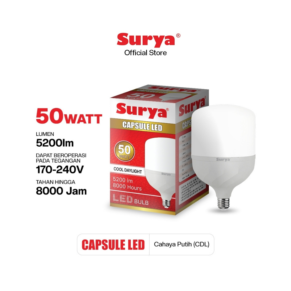 BOLA LED SURYA CAP 50W