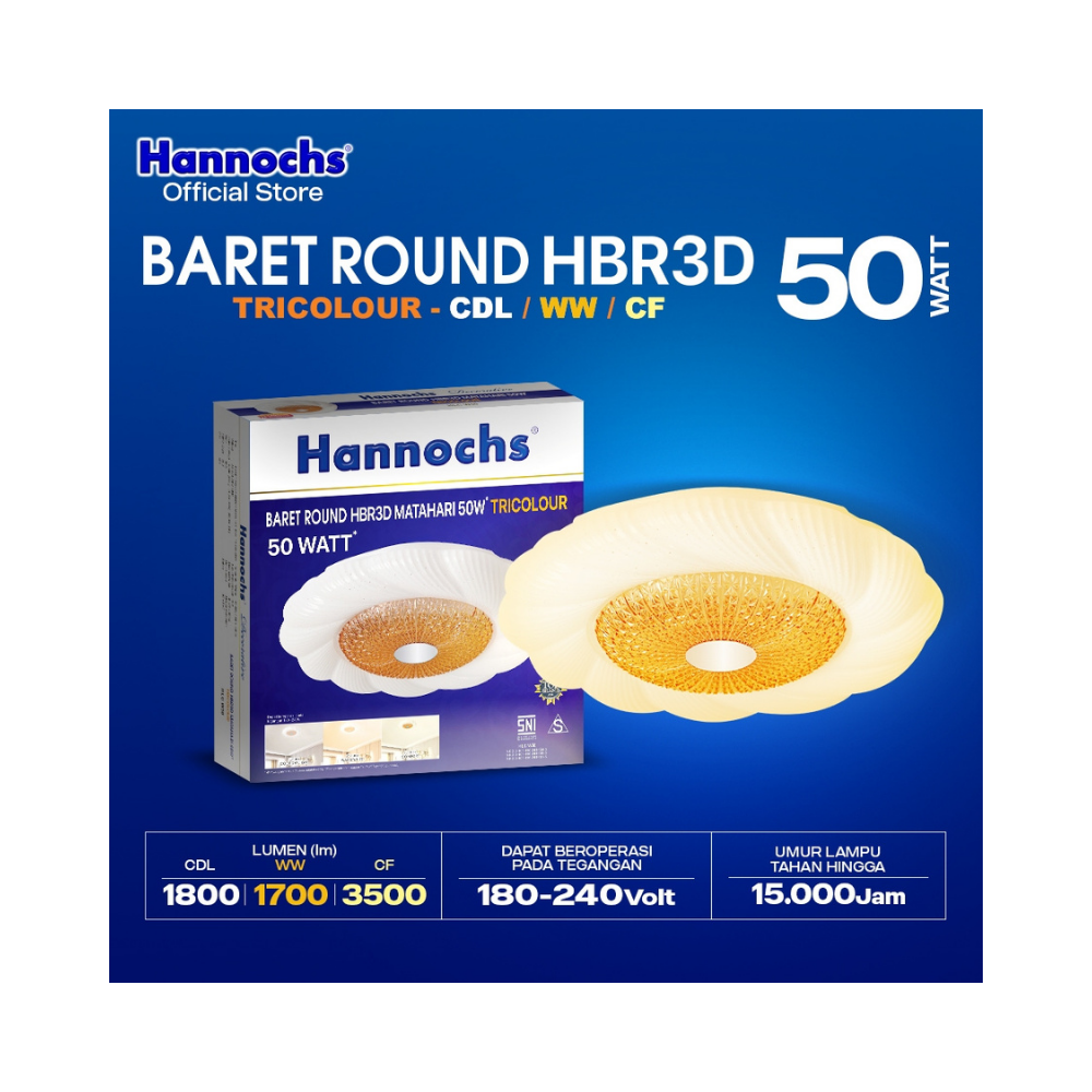 LAMPU CEILING BARET MATAHARI 50W
