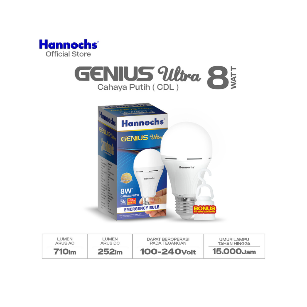 BOLA AC/DC GENIUS ULTRA 8W HANCH