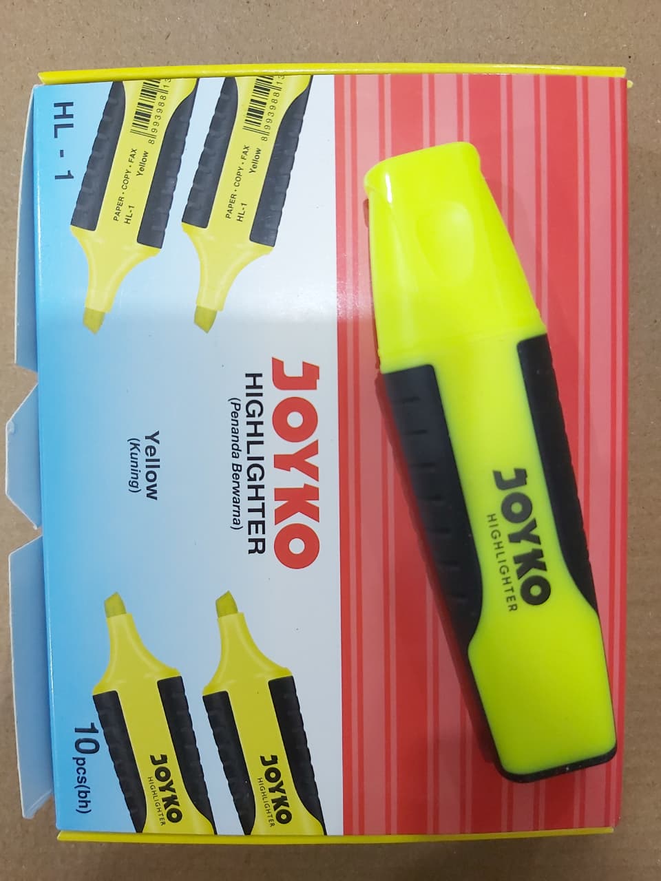 Joyko Highlighter HL-1 Kuning Paket 6/12 Pcs