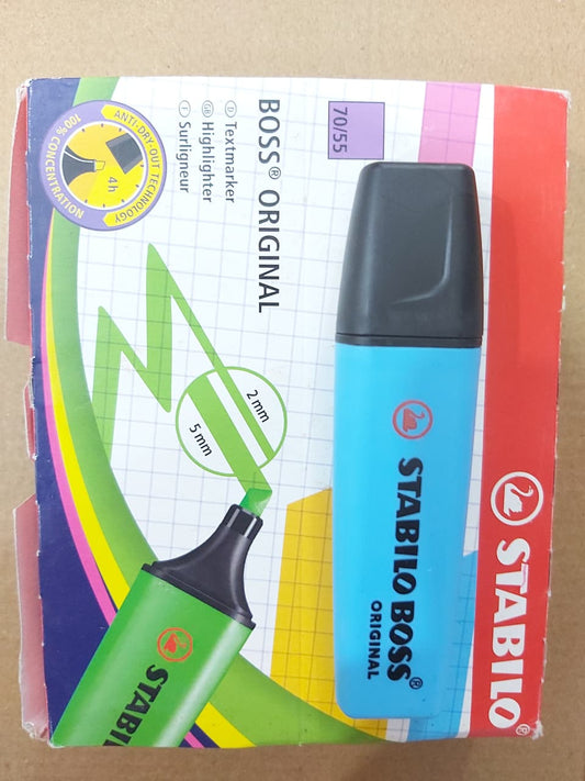 Stabilo Boss Original Highlighter 70/31 Biru 2-5 mm Paket 6/12 Pcs