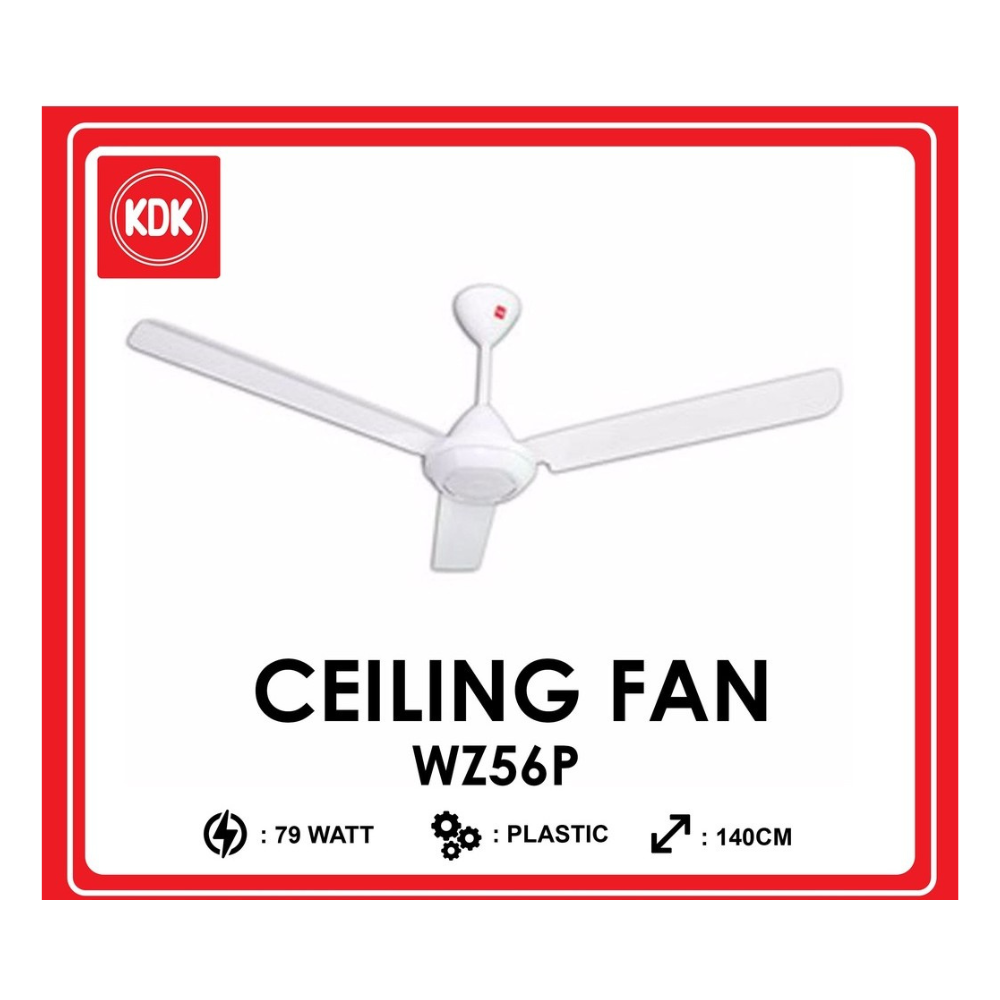 KDK WZ56P CEILING FAN (WHITE)