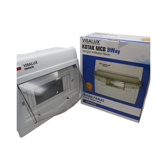 BOX MCB VISALUX 8 GROUP (+LAMPU)