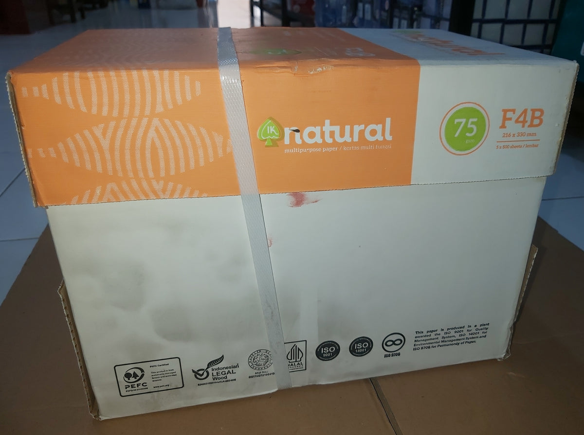 Natural HVS F4 75 GSM 500 Lembar/Rim