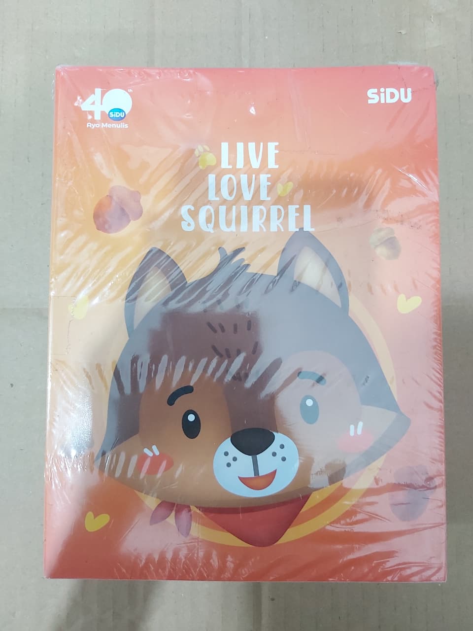 SiDU Buku Tulis Live Love Squirrel 58 Lembar Paket 10/50 Buku