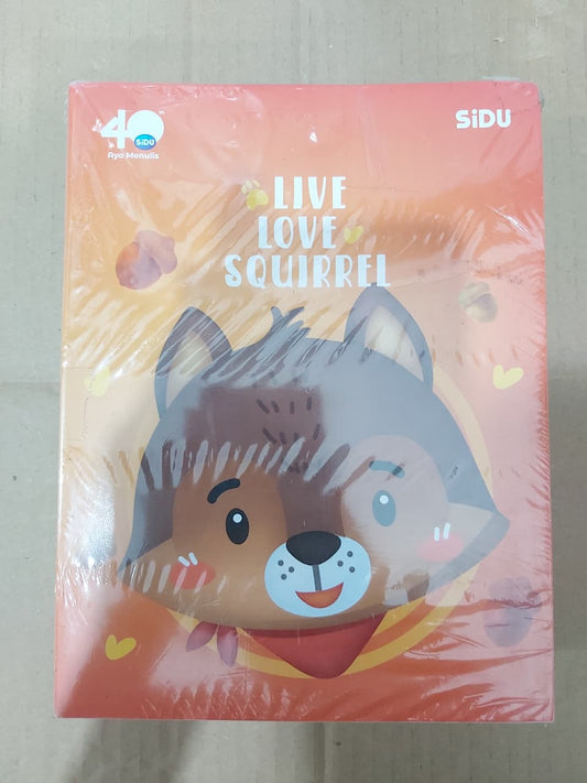 SiDU Buku Tulis Live Love Squirrel 58 Lembar Paket 10/50 Buku