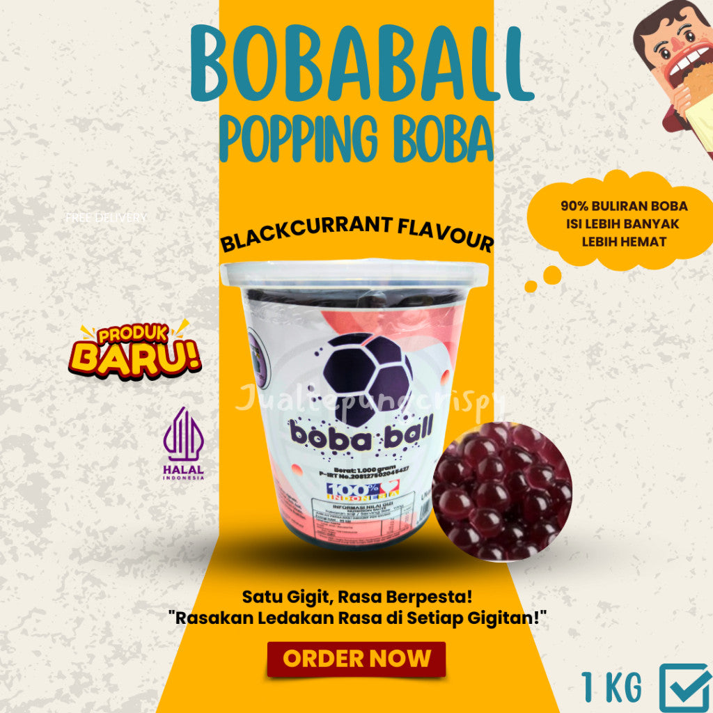 BOBA BALL  BLACKCURRANT TOPING BOBA