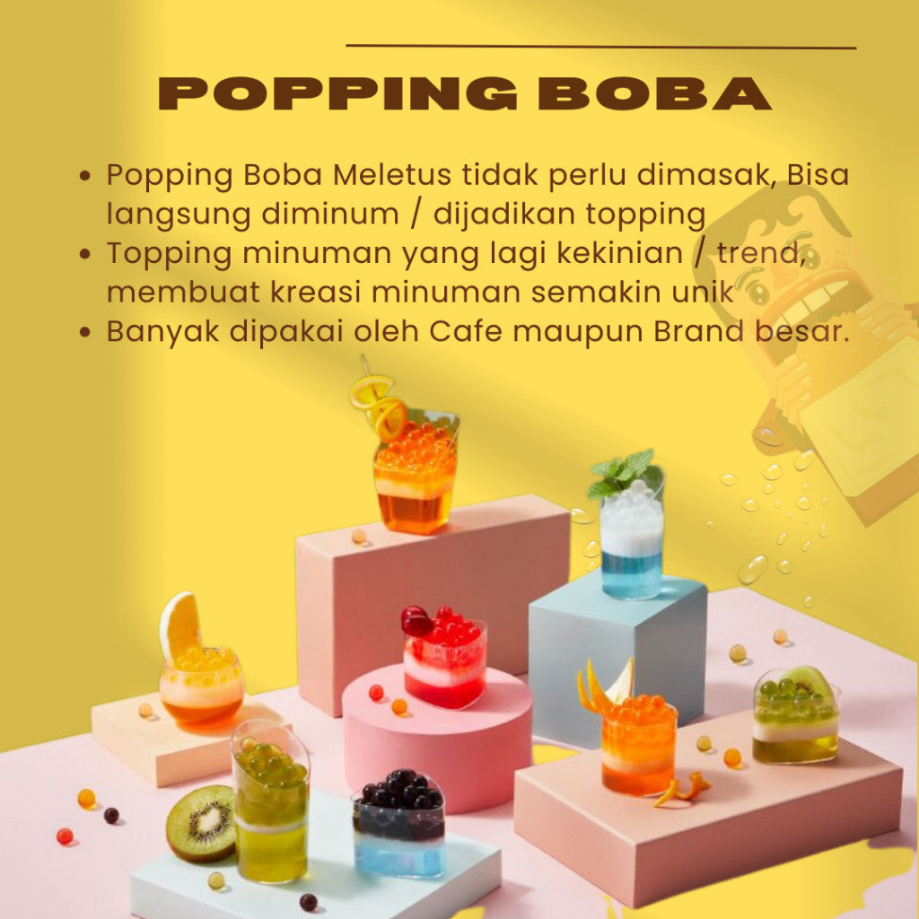 BOBABALTOPING ORANGE FLAVOUR BOBA
