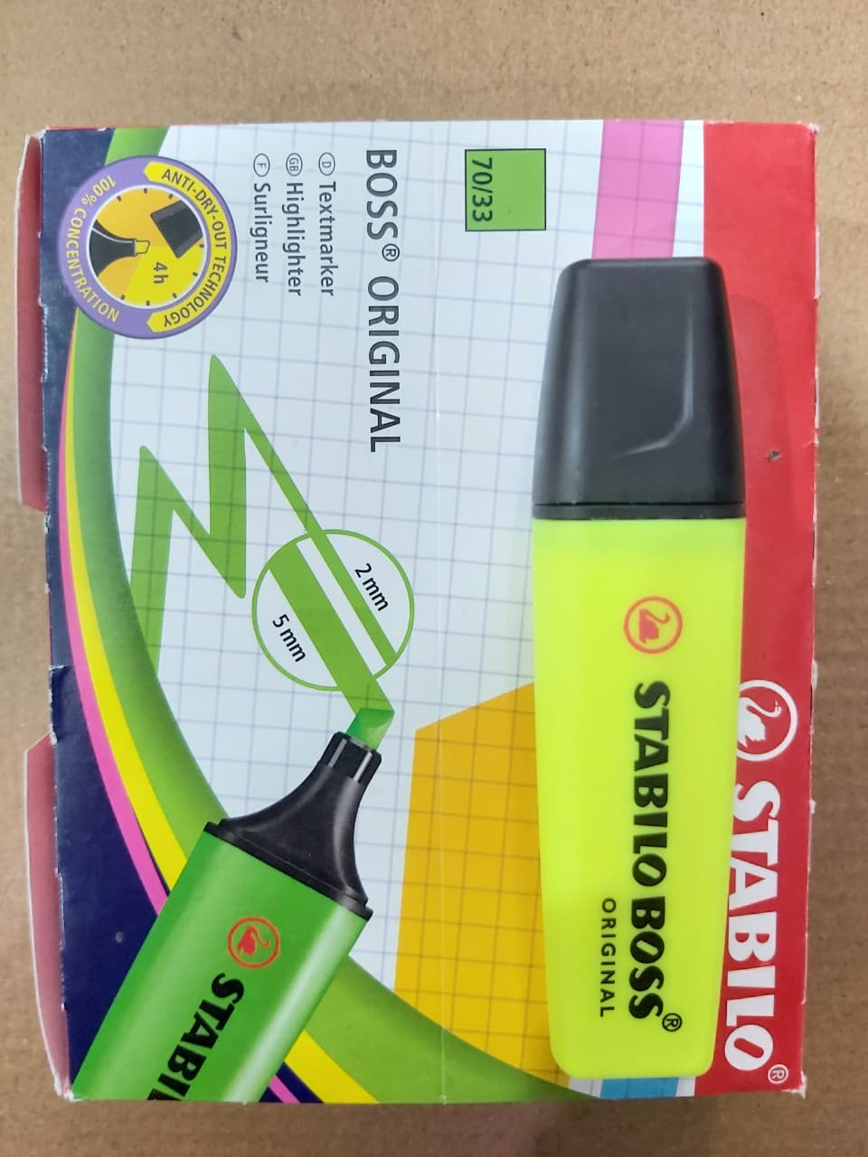 Stabilo Boss Original Highlighter 70/33 Kuning Paket 6/12 Pcs