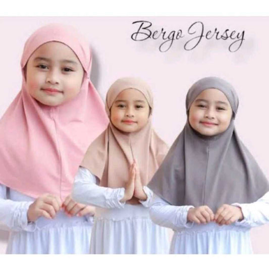 HIJAB BERGO ANAK INSTAN PREMIUM (ISI 3 PCS)