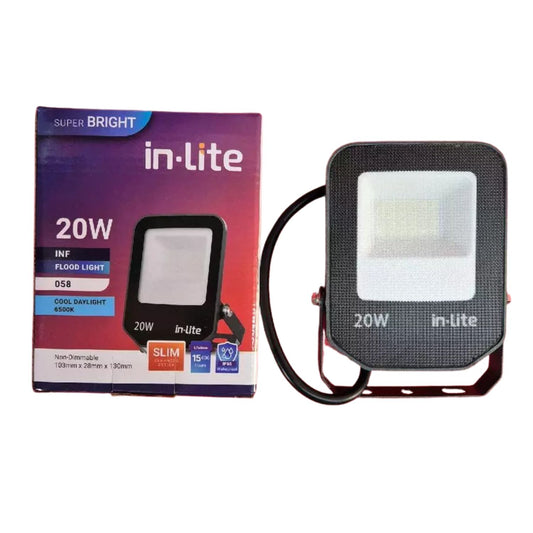 LAMPU SOROT FLOOD LIGHT IN LITE 20W (058)