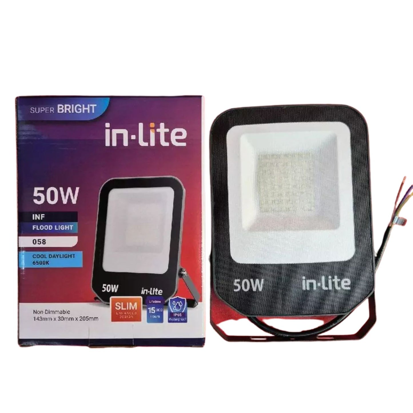 LAMPU SOROT FLOOD LIGHT IN LITE 50W (058)