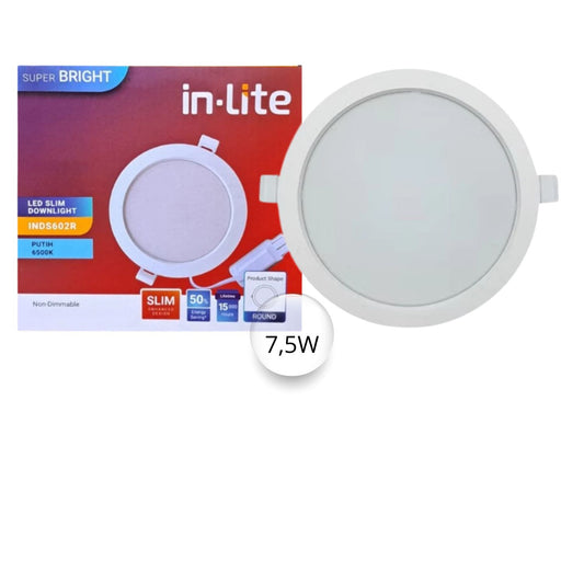 SLIM DOWNLIGT BULAT INBOW IN-LITE 7,5W (INDS602R)