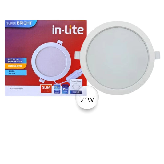 SLIM DOWNLIGT BULAT INBOW IN-LITE 21W (INDS602R)