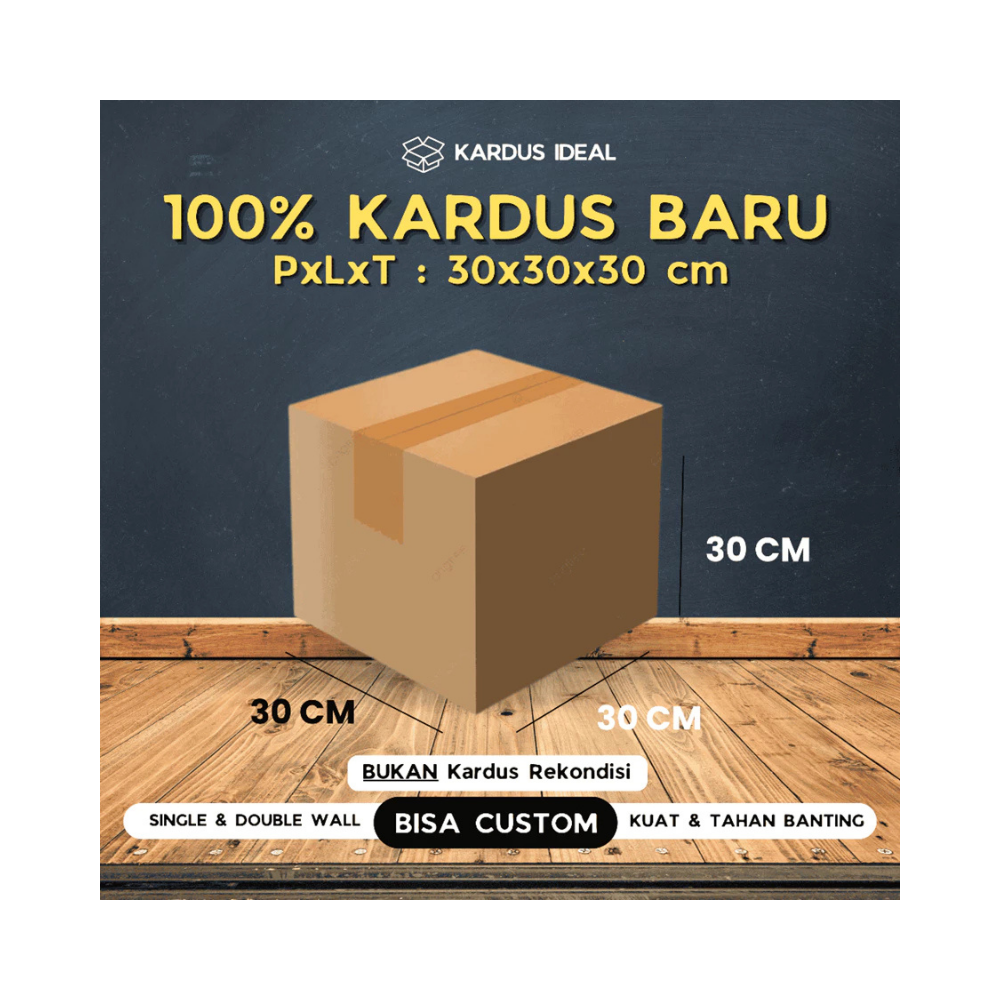 KOTAK PACKING SINGLE WALL 30X30X30