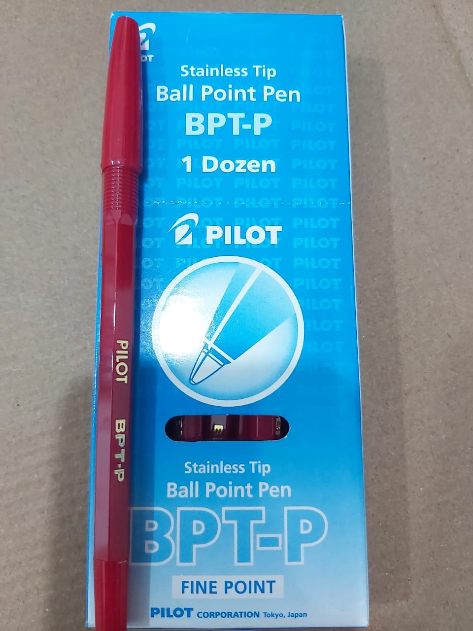 Pilot Pulpen BPT-P Fine Point 0,7 mm Merah Paket 12/36 Pcs