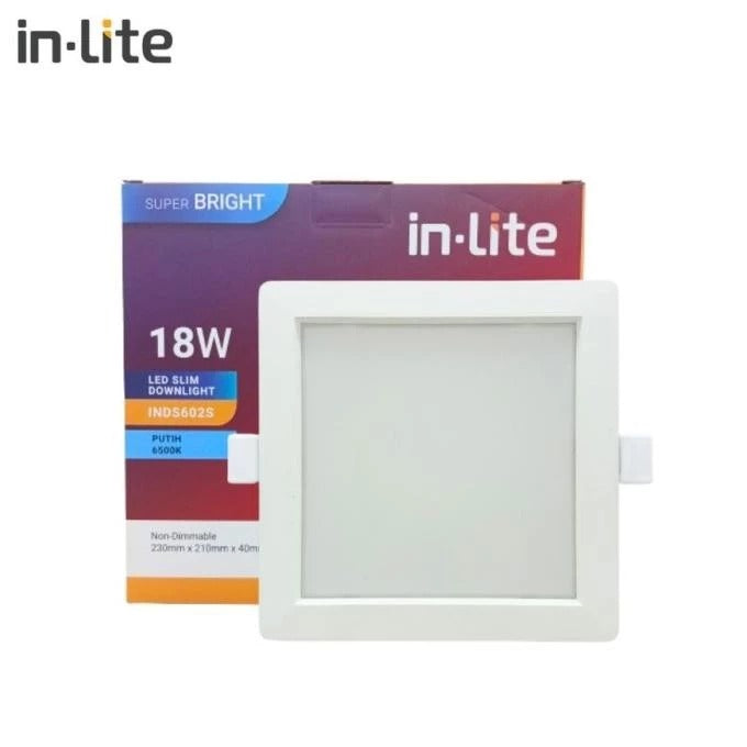 SLIM DOWNLIGHT KOTAK INBOW IN-LITE 18W (INDS602S)