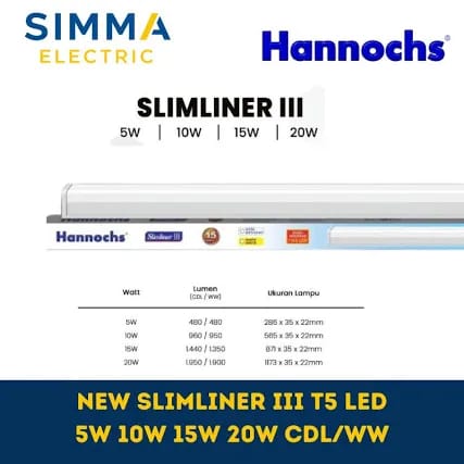 LAMPU SLIMLINER III 15W (PTH/CM) HANCH