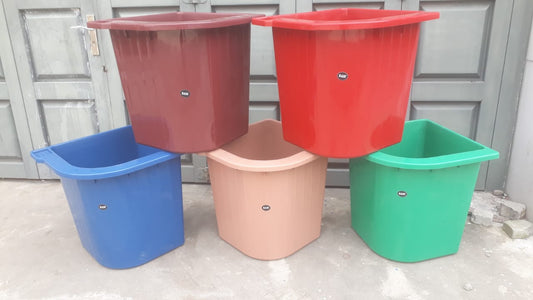 BAK MANDI AIR SUDUT OVAL KAMAR MANDI PVC (120 LITER)