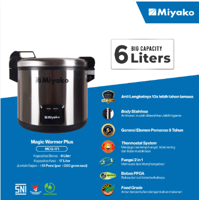 MAGICOM MIYAKO 171 (STEINLESS/6 LITER)