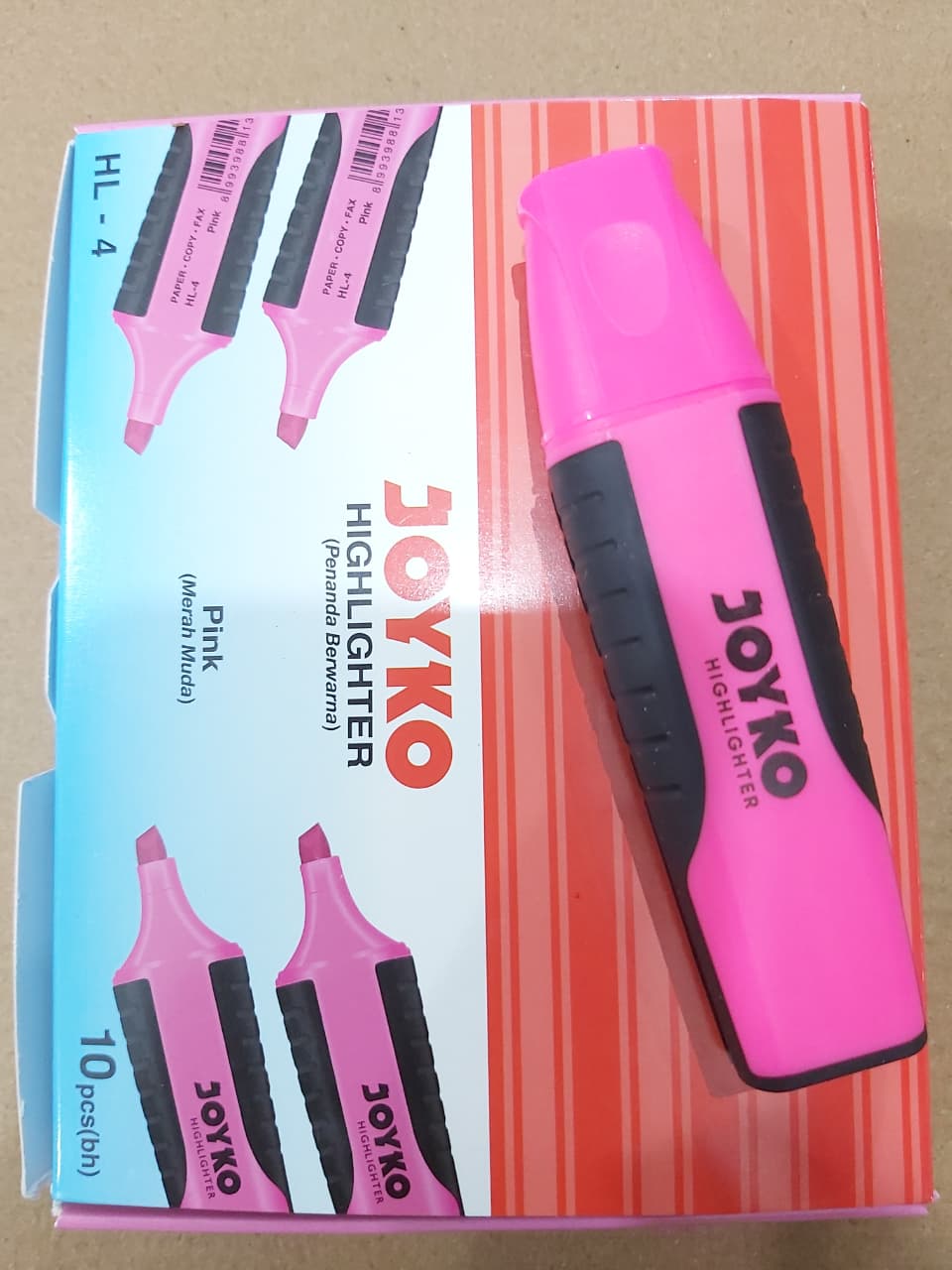 Joyko Highlighter HL-4 Pink Paket 6/12 Pcs
