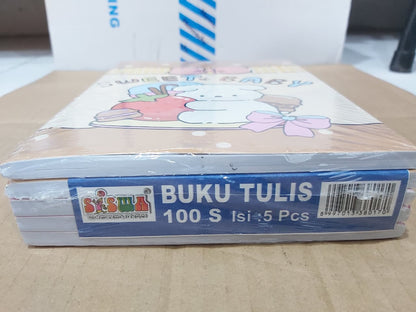 Siswa Buku Tulis Sweet Baby 100 Lembar Paket 10/50 Buku