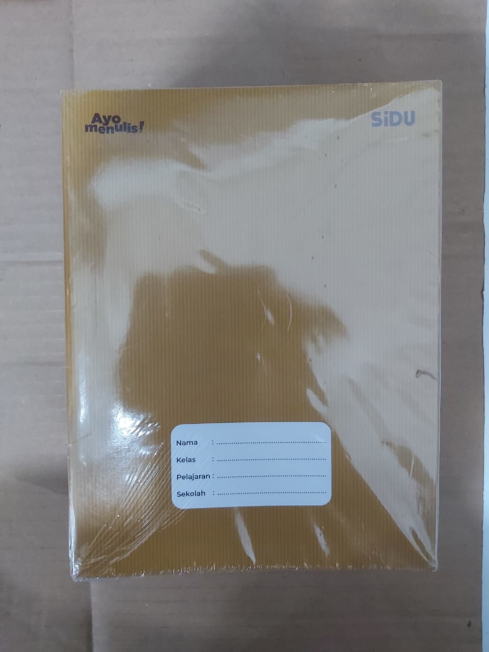 SiDU Buku Tulis Kraft Sampul Coklat 60 Lembar Paket 10/50 Buku