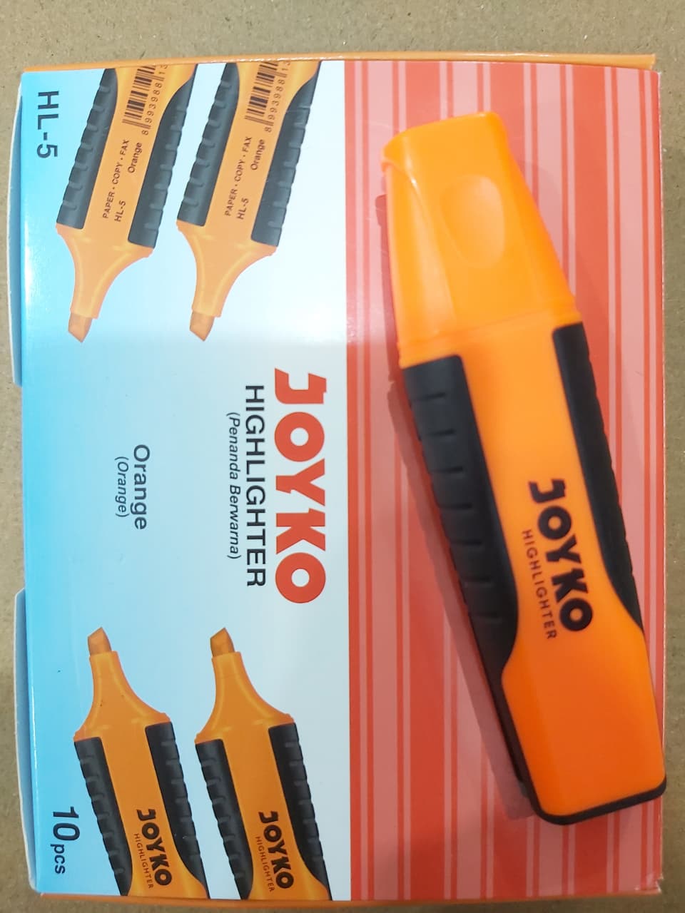 Joyko Highlighter HL-5 Orange Paket 6/12 Pcs