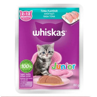 MAKANAN KUCING WHISKAS POUCH JUNIOR TUNA