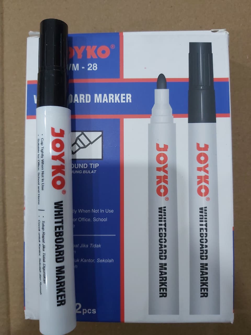 Joyko Spidol Papan Tulis WM-28 Hitam Paket 12/36 Pcs