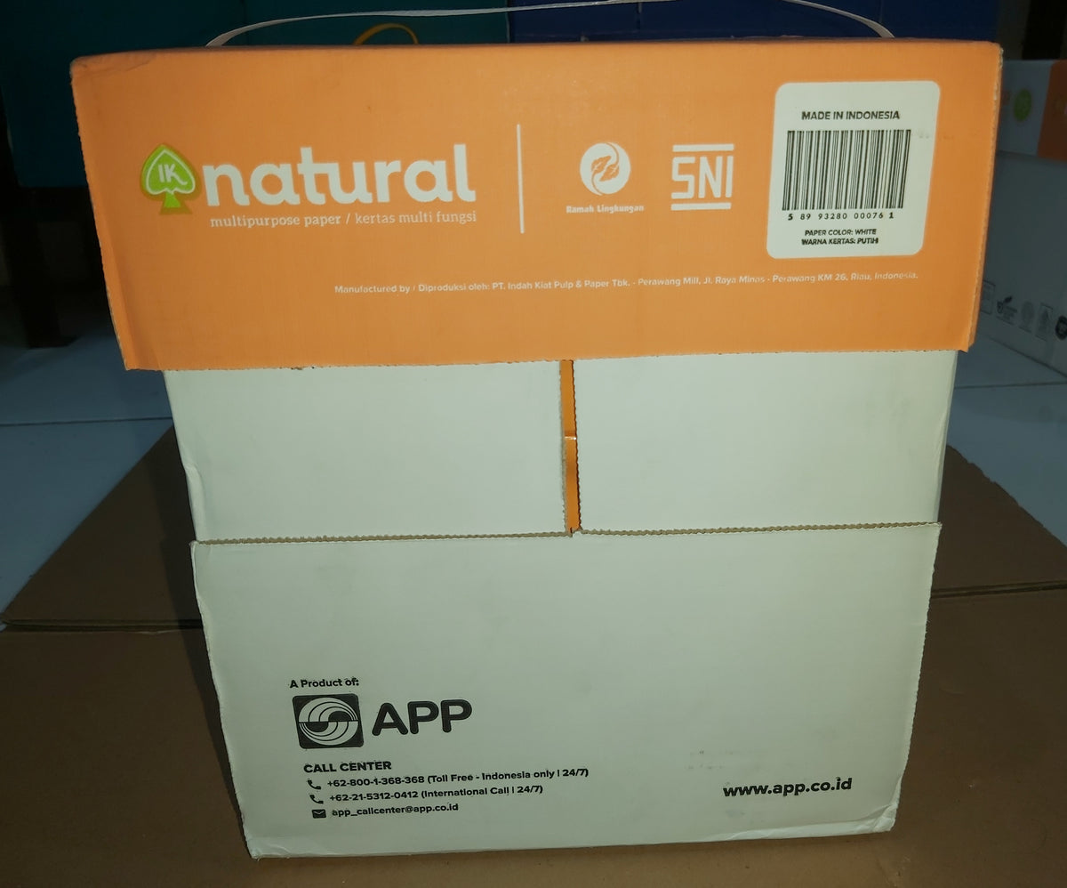 IK Natural Kertas HVS A4 75 GSM per Rim