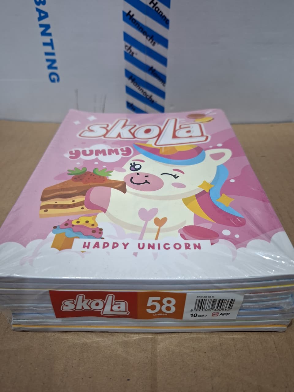 Skola Buku Tulis Yummy Happy Unicorn 58 Lembar Paket 10/50 Buku
