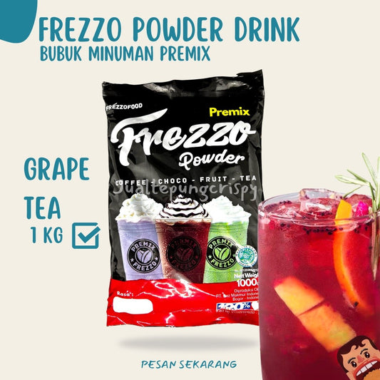 FREZZO BUBUK MINUMAN RASA GRAPE TEA 1 KG [TC]