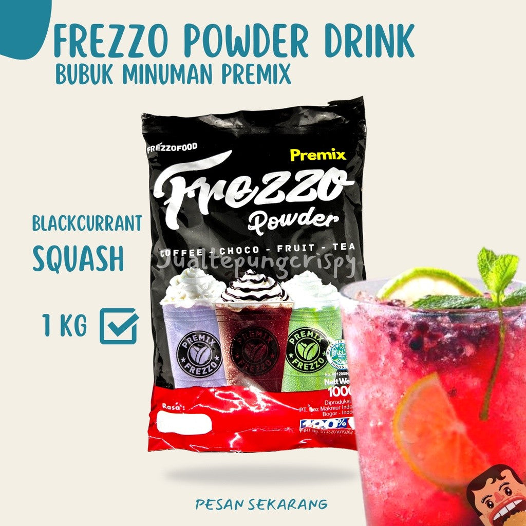FREZZO BUBUK MINUMAN RASA BLACKCURRANT SQUASH  1 KG [TC]