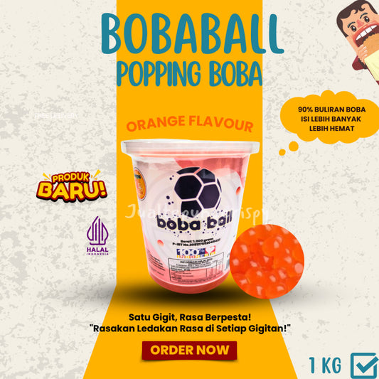 BOBABALTOPING ORANGE FLAVOUR BOBA